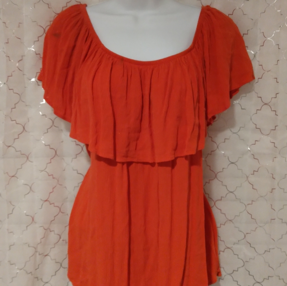 Womens Plus SizeForever 21 Blouse 2X Orange